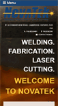Mobile Screenshot of novatekwelding.ca