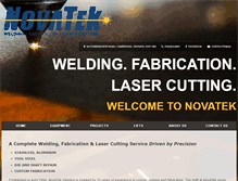 Tablet Screenshot of novatekwelding.ca